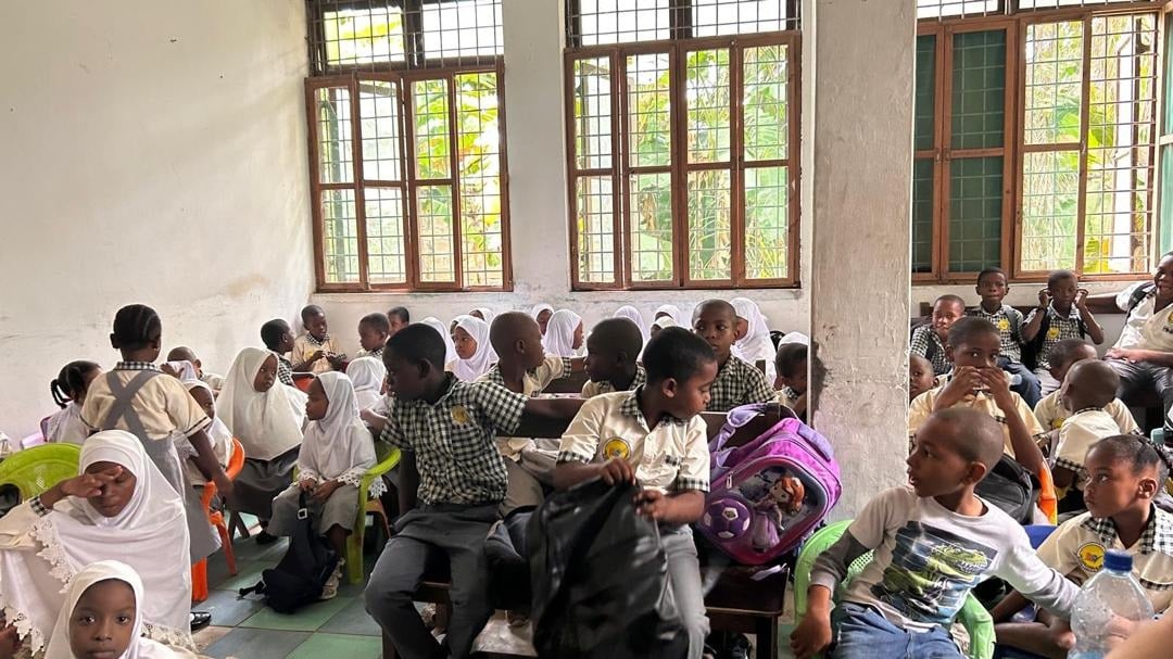 Children in a Zanzibar classroom